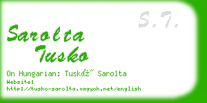 sarolta tusko business card